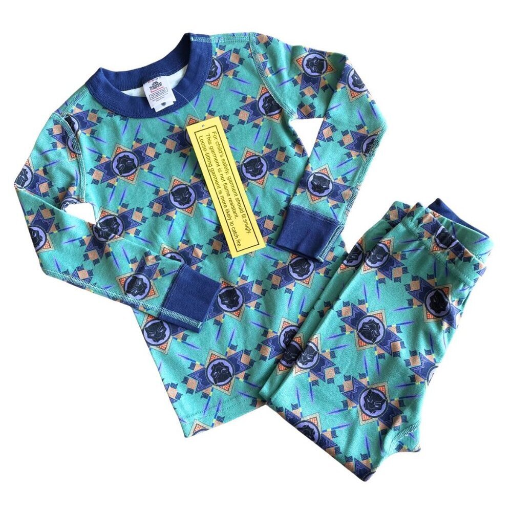 NEW Hanna Andersson Kids Unisex Marvel Black Panther Wakanda Forever PJs - Sz 3T